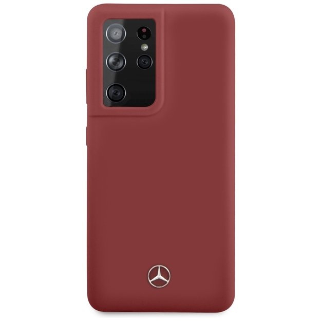Mercedes MEHCS21LSILRE S21 Ultra G998 czerwony/red hardcase Silicone Line 2