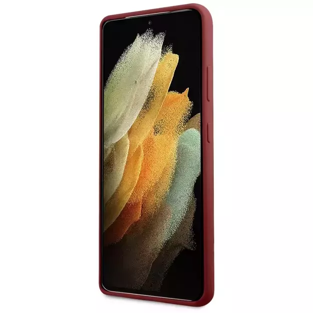 Mercedes MEHCS21LSILRE S21 Ultra G998 czerwony/red hardcase Silicone Line 11
