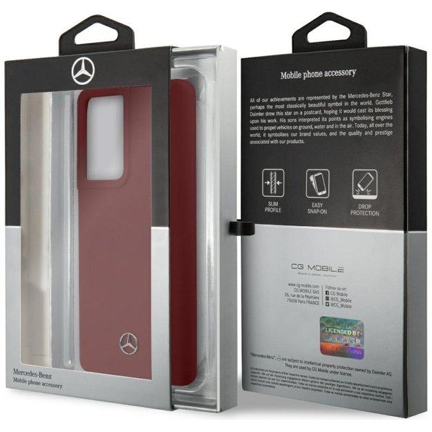 Mercedes MEHCS21LSILRE S21 Ultra G998 czerwony/red hardcase Silicone Line 7