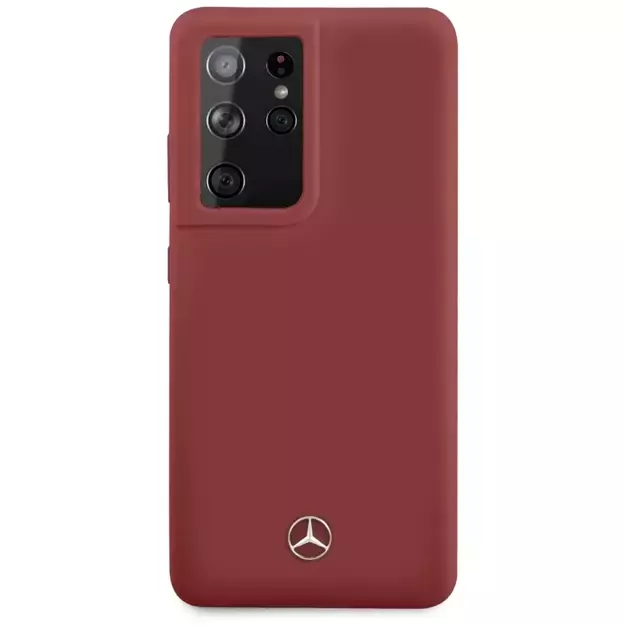 Mercedes MEHCS21LSILRE S21 Ultra G998 czerwony/red hardcase Silicone Line 9