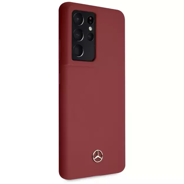 Mercedes MEHCS21LSILRE S21 Ultra G998 czerwony/red hardcase Silicone Line 10