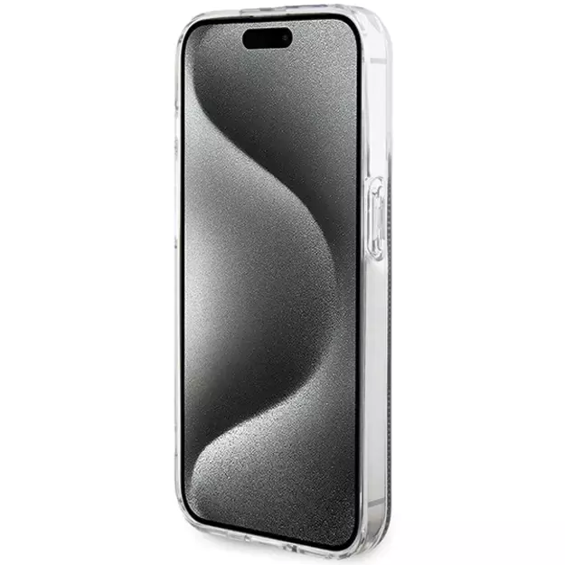 Guess IML 4G Gold Stripe case for iPhone 15 Pro - black 11