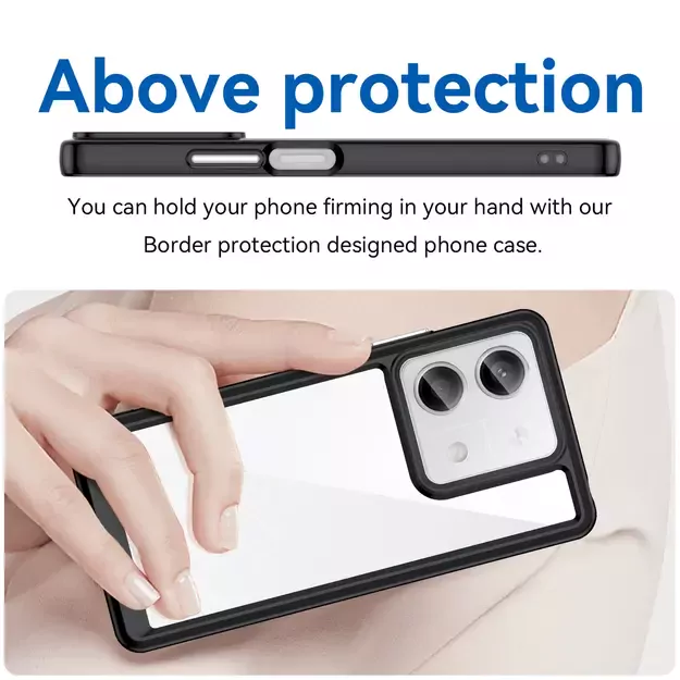 Outer Space Case with gel frame for Xiaomi Redmi Note 13 5G - black 10