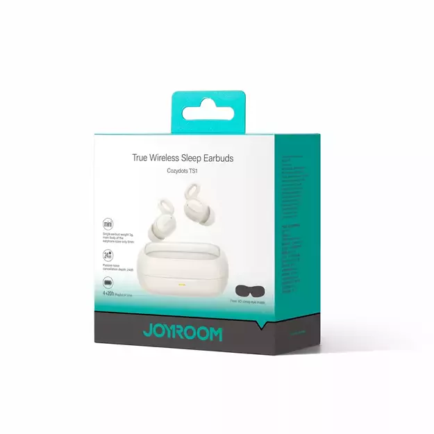 Joyroom JR-TS1 Cozydots Series TWS headphones with Bluetooth 5.3 and noise cancellation - white 5