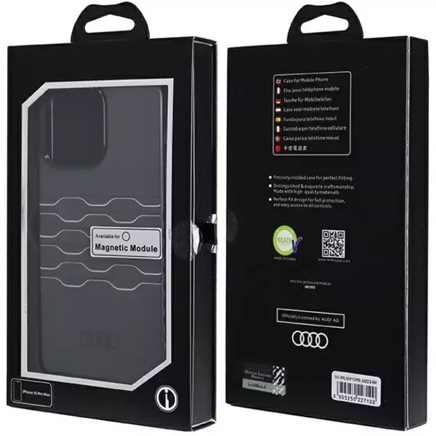 Audi IML MagSafe case for iPhone 15 Pro Max - black 6