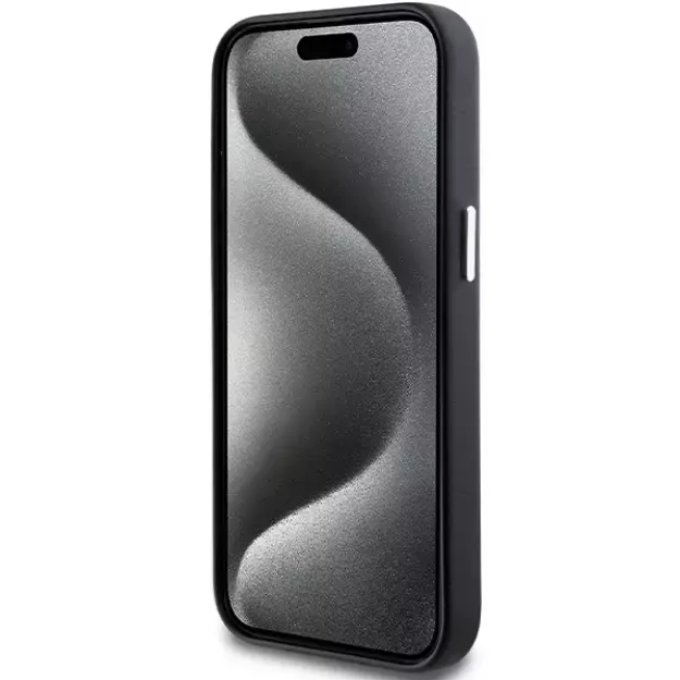 BMW Signature Wrapped Metal MagSafe Case for iPhone 15/14/13 - Black 4