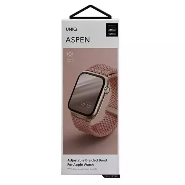 Uniq Aspen Braided strap for Apple Watch 1/2/3/4/5/6/7/8/SE/SE2 44/42/45mm - pink 1