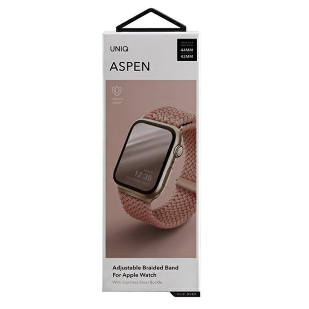 Uniq Aspen Braided strap for Apple Watch 1/2/3/4/5/6/7/8/SE/SE2 44/42/45mm - pink 8