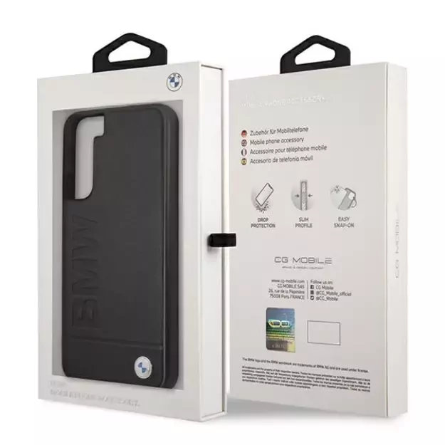 Etui BMW BMHCS22MSLLBK S22+ S906 czarny/black hardcase Signature Logo Imprint 7