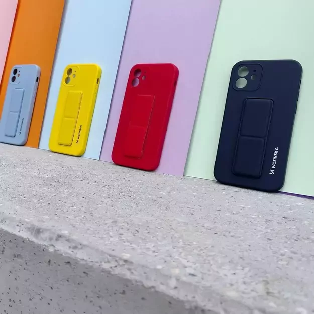 Wozinsky Kickstand Case Silicone Stand Cover for Xiaomi Redmi 10X 4G / Xiaomi Redmi Note 9 Red 22