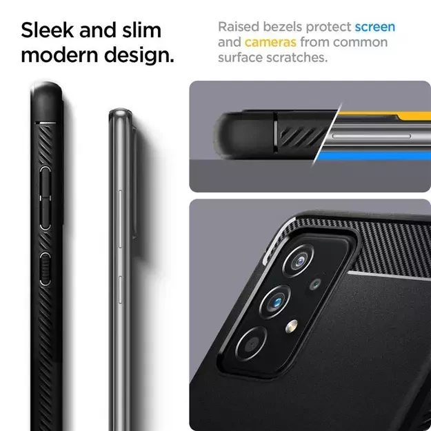 Spigen Rugged Armor Case for Samsung Galaxy A52 / A52S - Matte Black 10