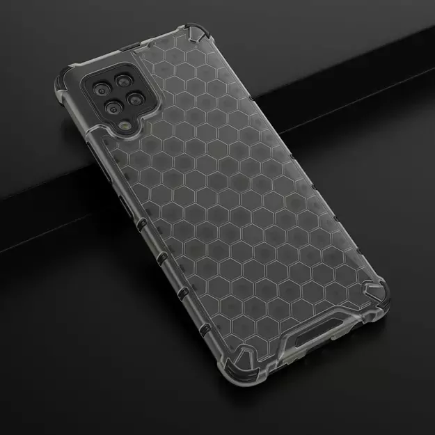 Honeycomb Case armor cover with TPU Bumper for Samsung Galaxy A42 5G black 20