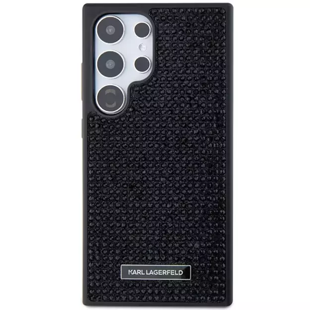 Karl Lagerfeld Rhinestone Metal Logo case for Samsung Galaxy S24 Ultra - black 2