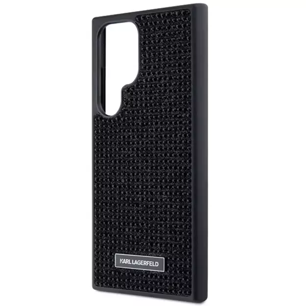 Karl Lagerfeld Rhinestone Metal Logo case for Samsung Galaxy S24 Ultra - black 5