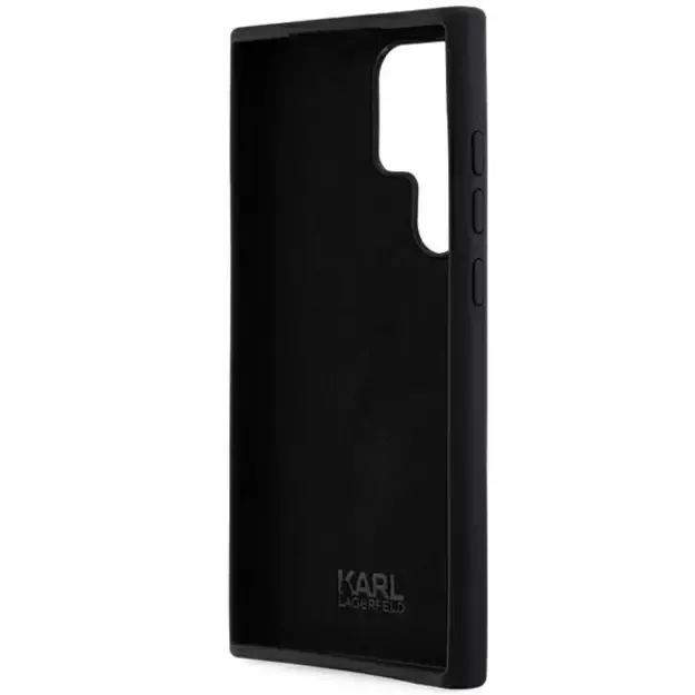 Karl Lagerfeld Silicone Ikonik Metal Pin case for Samsung Galaxy S23 Ultra - black 6