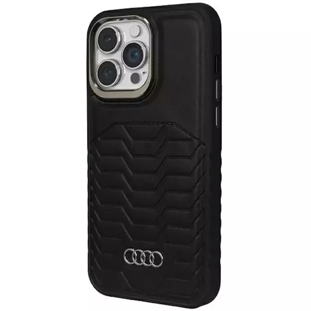 Audi Synthetic Leather case with MagSafe for iPhone 14 Pro - black 1