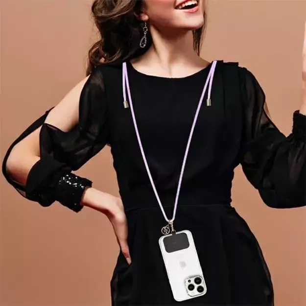 Guess CBDY Cord phone strap - lilac 8