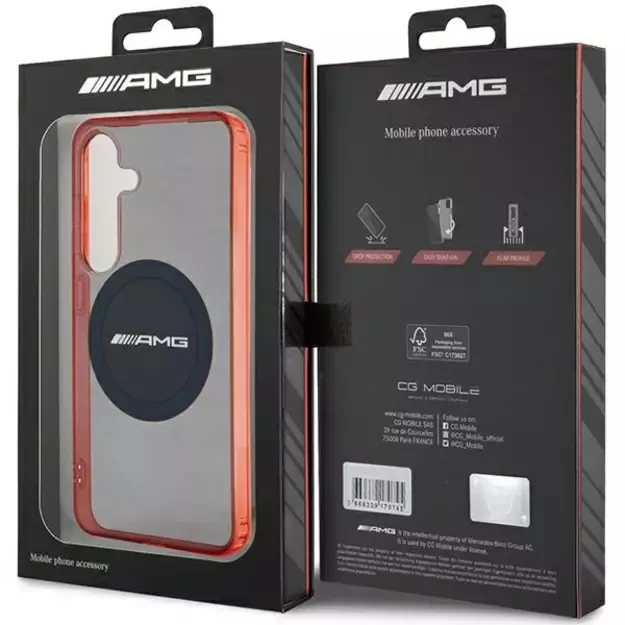 AMG Transparent Bicolor MagSafe case for Samsung Galaxy S24 - black 7