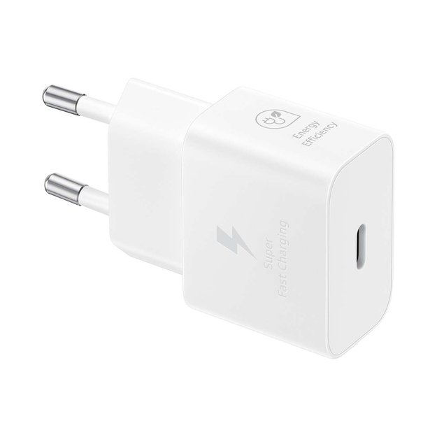 Samsung EP-T2510XWEGEU 25W SFC GaN wall charger with USB-C cable - white 1