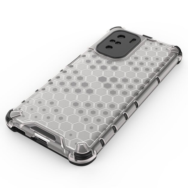 Honeycomb Case armor cover with TPU Bumper for Xiaomi Redmi K40 Pro+ / K40 Pro / K40 / Poco F3 transparent 15