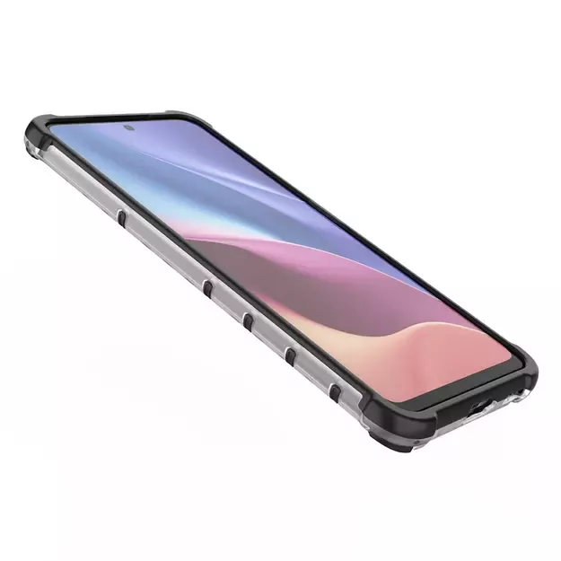 Honeycomb Case armor cover with TPU Bumper for Xiaomi Redmi K40 Pro+ / K40 Pro / K40 / Poco F3 transparent 8