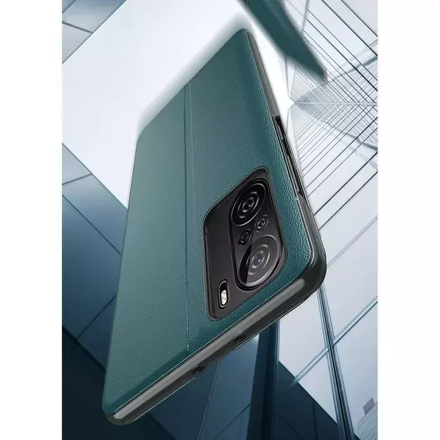 Eco Leather View Case Elegant Flip Cover Case with Stand Function Xiaomi Redmi K40 Pro + / K40 Pro / K40 / Poco F3 Orange 3