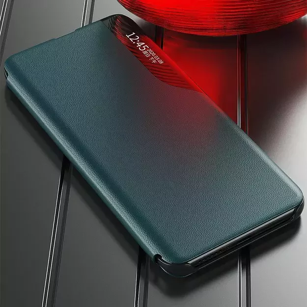 Eco Leather View Case Elegant Flip Cover Case with Stand Function Xiaomi Redmi K40 Pro + / K40 Pro / K40 / Poco F3 Orange 9