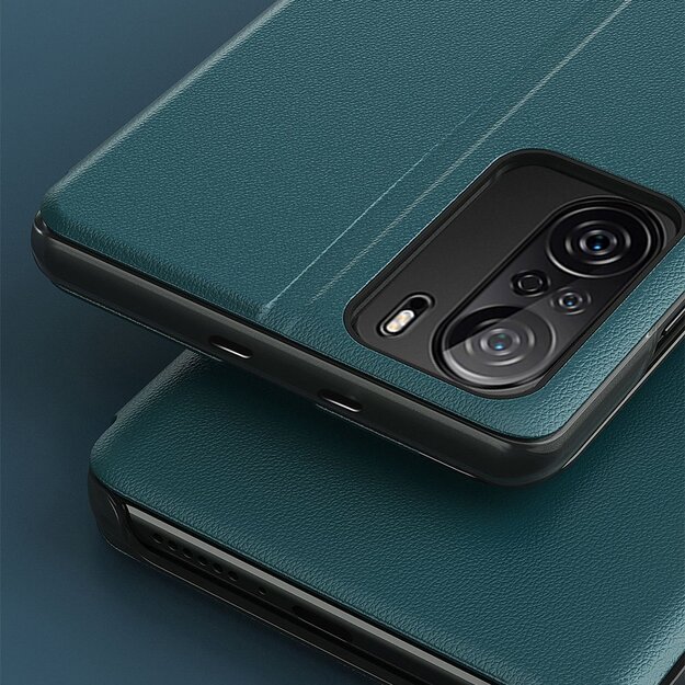 Eco Leather View Case Elegant Flip Cover Case with Stand Function Xiaomi Redmi K40 Pro + / K40 Pro / K40 / Poco F3 Orange 19
