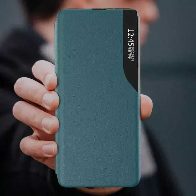 Eco Leather View Case Elegant Flip Cover Case with Stand Function Xiaomi Redmi K40 Pro + / K40 Pro / K40 / Poco F3 Orange 10