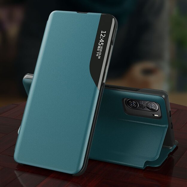Eco Leather View Case Elegant Flip Cover Case with Stand Function Xiaomi Redmi K40 Pro + / K40 Pro / K40 / Poco F3 Orange 16
