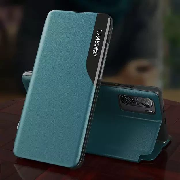 Eco Leather View Case Elegant Flip Cover Case with Stand Function Xiaomi Redmi K40 Pro + / K40 Pro / K40 / Poco F3 Orange 5