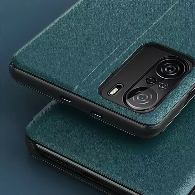 Eco Leather View Case Elegant Flip Cover Case with Stand Function Xiaomi Redmi K40 Pro + / K40 Pro / K40 / Poco F3 Orange 8