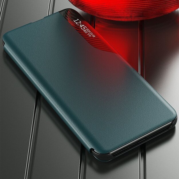 Eco Leather View Case Elegant Flip Cover Case with Stand Function Xiaomi Redmi K40 Pro + / K40 Pro / K40 / Poco F3 Orange 20