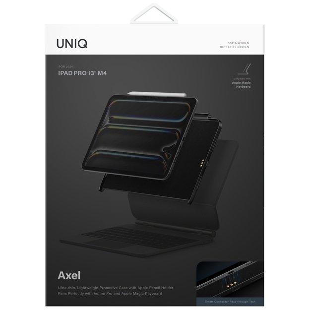 Uniq Axel Case for iPad Air 13&quot  2024 / 2025 / iPad Pro 13&quot  2024 - Black 6