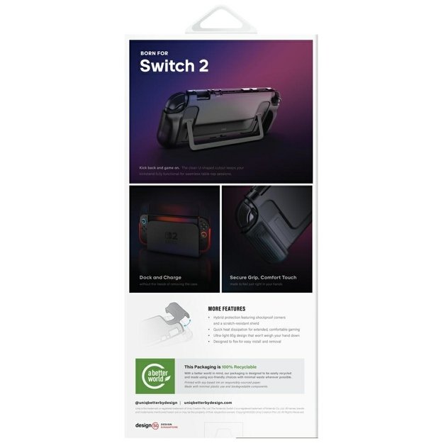 Uniq Hybrid Bytearmor Case for Nintendo Switch 2 - Red 4