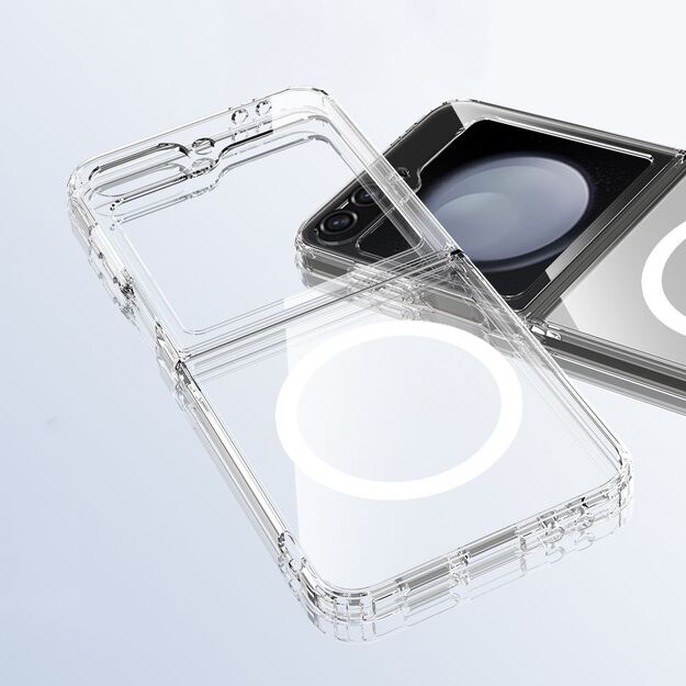 Tech-Protect FlexAir Hybrid MagSafe Case for Samsung Galaxy Z Flip 6 / 7 FE - Transparent 1