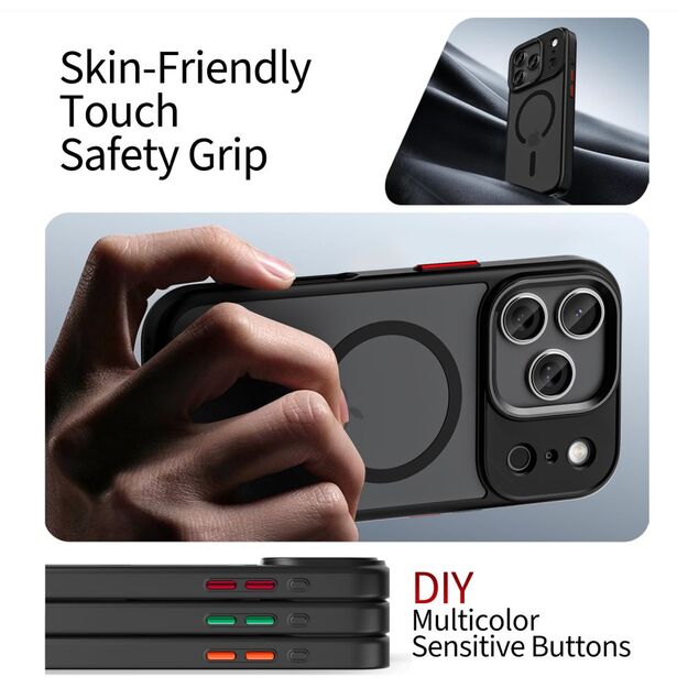 Tech-Protect MagMat XT 4-set MagSafe Case for iPhone 17 Pro - Matte Black 3