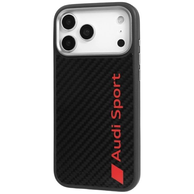 Audi R8 Carbon Fiber MagSafe Case for iPhone 17 Pro Max - Black 2