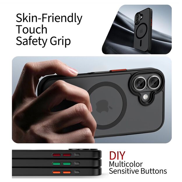 Tech-Protect MagMat XT 4-set MagSafe case for iPhone 17 - matte black 3