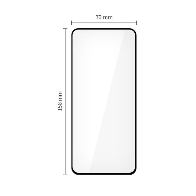 Tech-Protect Glass Fit+ 2-pack tempered glass for Samsung Galaxy S25 FE - black 1