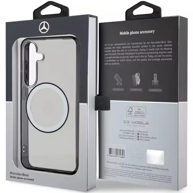 Mercedes Printed Logo MagSafe case for Samsung Galaxy S24 - transparent 2