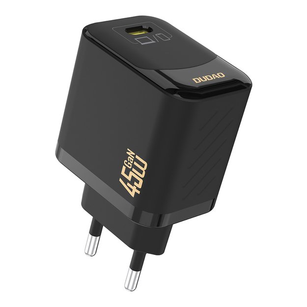 Dudao A28C 45W GaN Wall Charger + USB-C Cable - Black 1