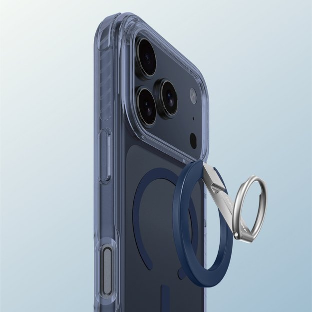 AmazingThing Titan Pro Grip Ring Set Case for iPhone 17 Pro Max Compatible with MagSafe - Blue 6