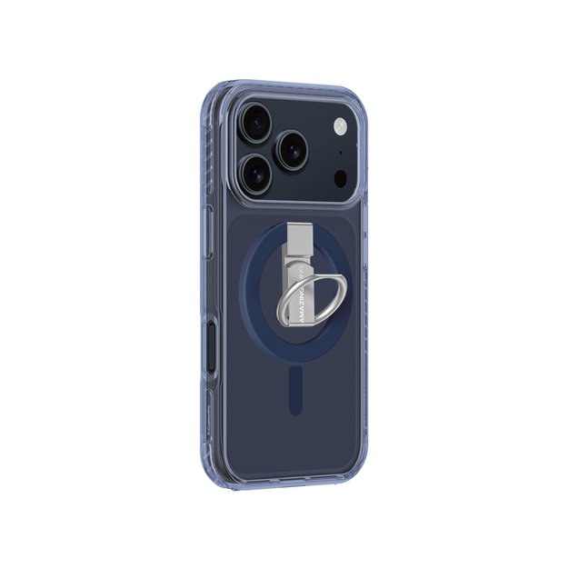 AmazingThing Titan Pro Grip Ring Set Case for iPhone 17 Pro Max Compatible with MagSafe - Blue 1