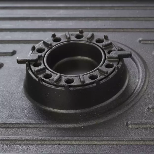 Grill grate for a gas camping stove with a CAST IRON burner function 4