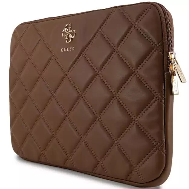 Guess Quilted 4G cover for a 14  laptop - brown 1