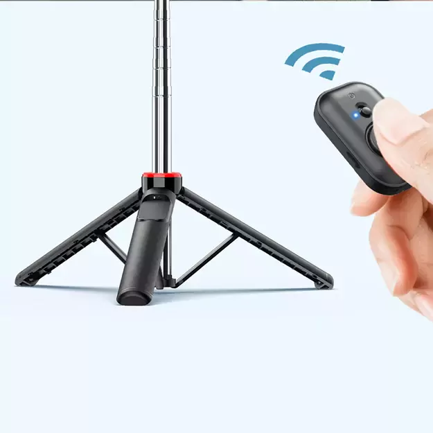 Selfie stick WC1Y3S telescopic tripod 1.3m with phone holder - black 38