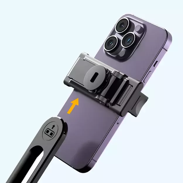Selfie stick WC1Y3S telescopic tripod 1.3m with phone holder - black 35
