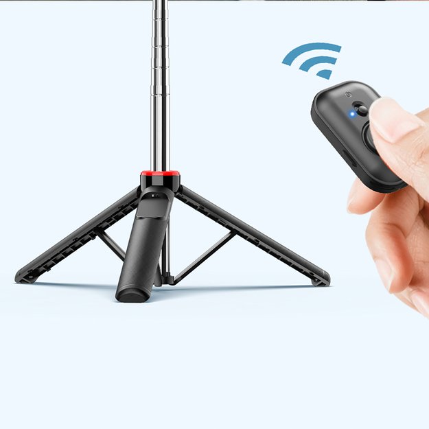 Selfie stick WC1Y3S telescopic tripod 1.3m with phone holder - black 16