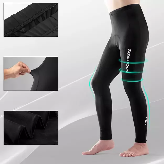Rockbros RK2004L breathable cycling pants with L insert - black 5